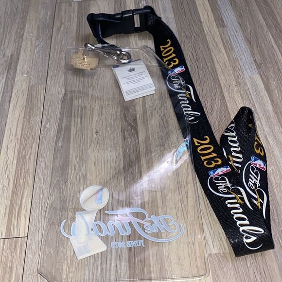 NBA basketball finals lanyard and ticket vip pass holder and pin collectible - Picture 3 of 6